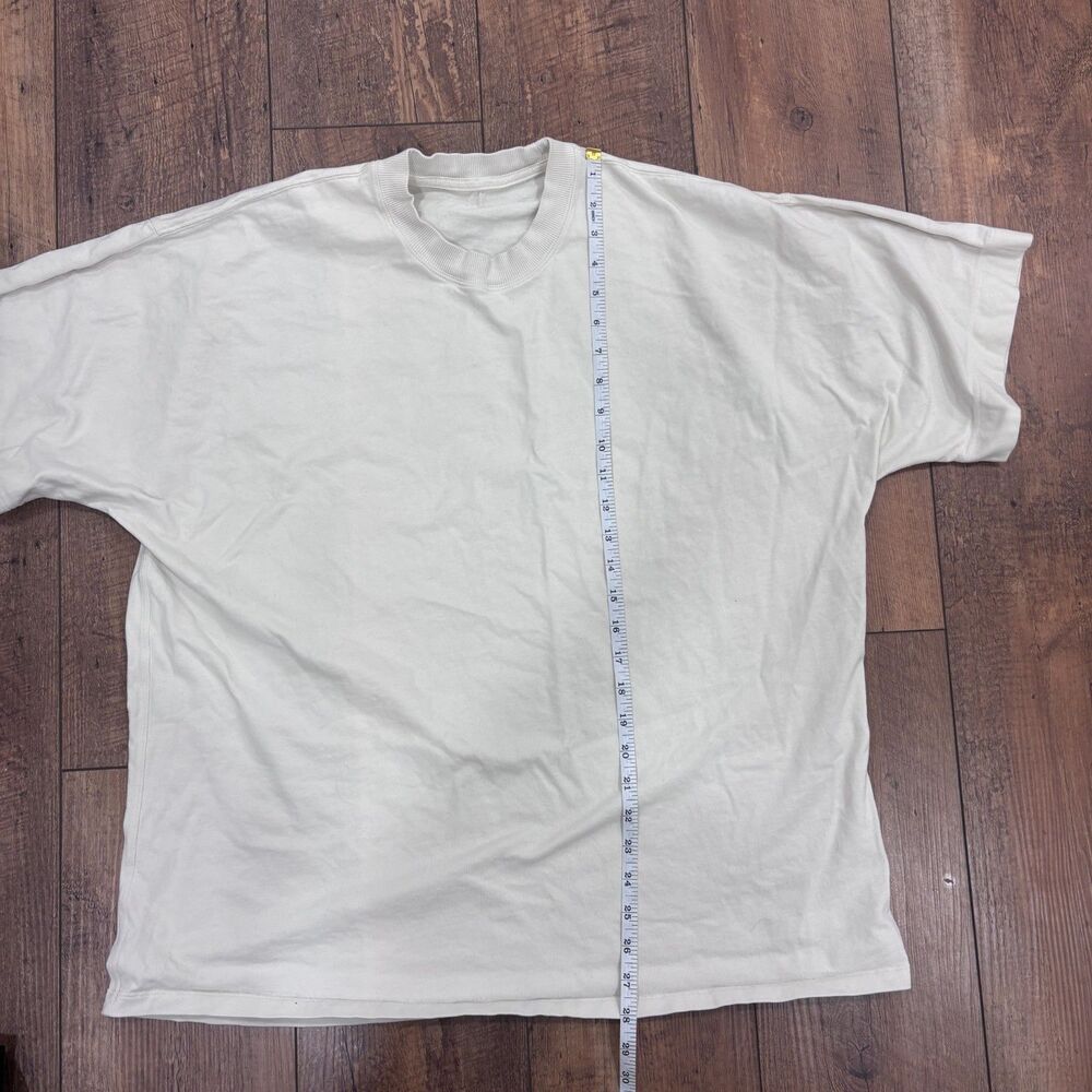 Lululemon Relaxed-Fit Cotton Jersey T-Shirt Bone (First Release) Women's XL READ - Picture 8 of 9